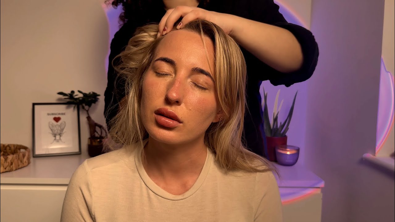 ASMR Hair Brushing & Scalp Massage for Deep Sleep 😴 no talking 