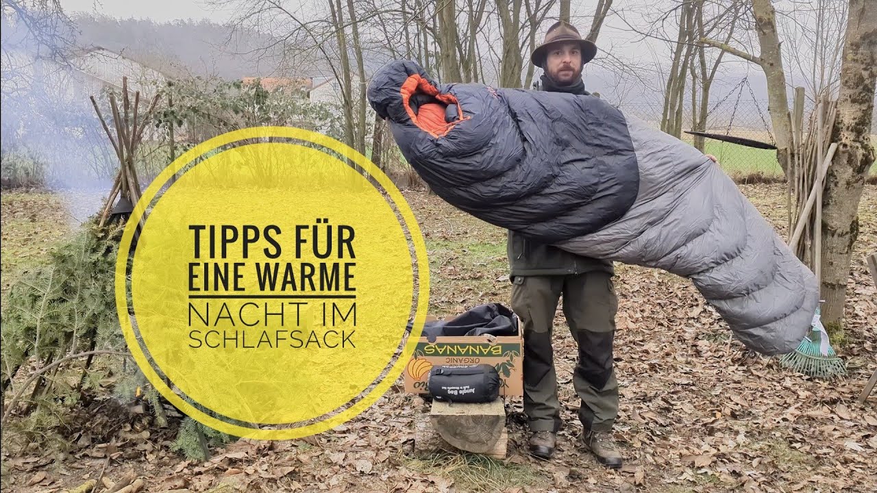 Tipps für eine warme Nacht im Schlafsack #bushcraft #survival #woodcraft #waldläufer