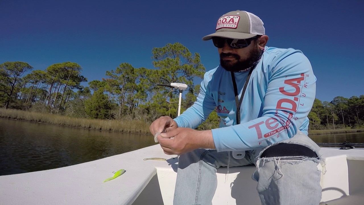 How to rig a DOA 5.5 Jerk-Bait for Trout and Redfish