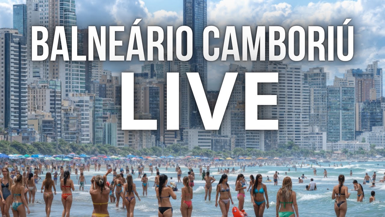 Balneário Camboriú ao vivo BANHO de MAR 25/01/2026