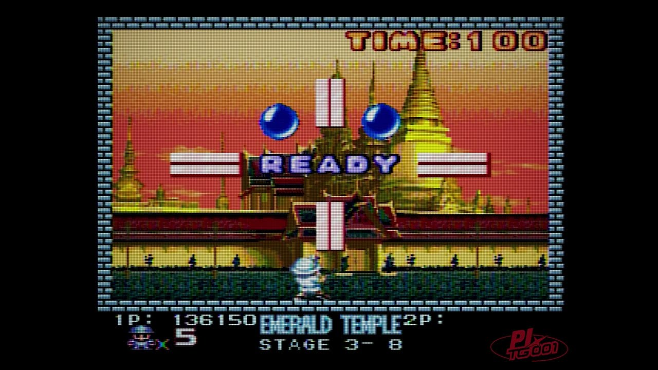 ポンピング・ワールド / Pomping World (Buster Bros.) [PCE CD-ROM²] Real Hardware (実機) プレイ映像