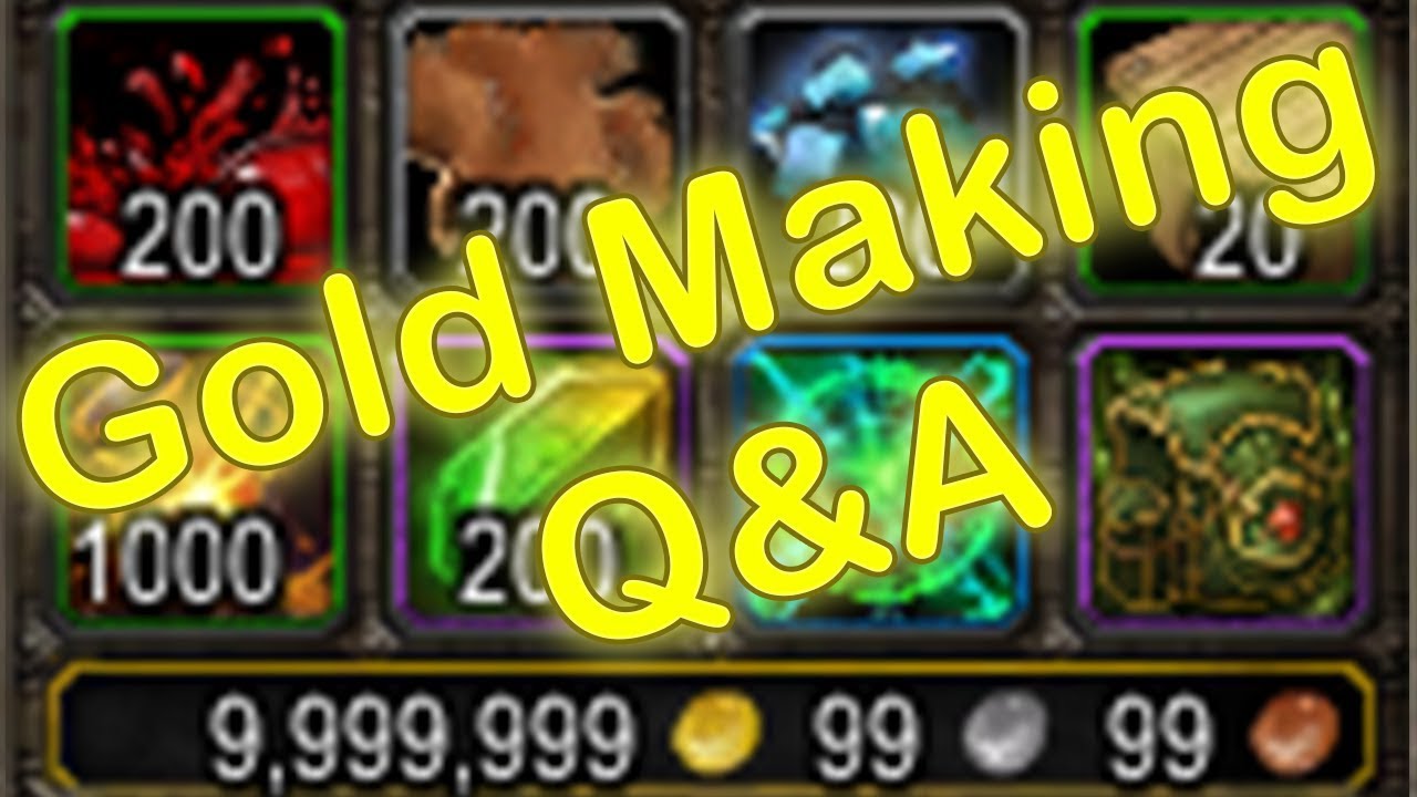 WoW Legion Easy Gold Making Q&A #1 - Garrison Guide & Class Order Hall (World of Warcraft Gold Guide