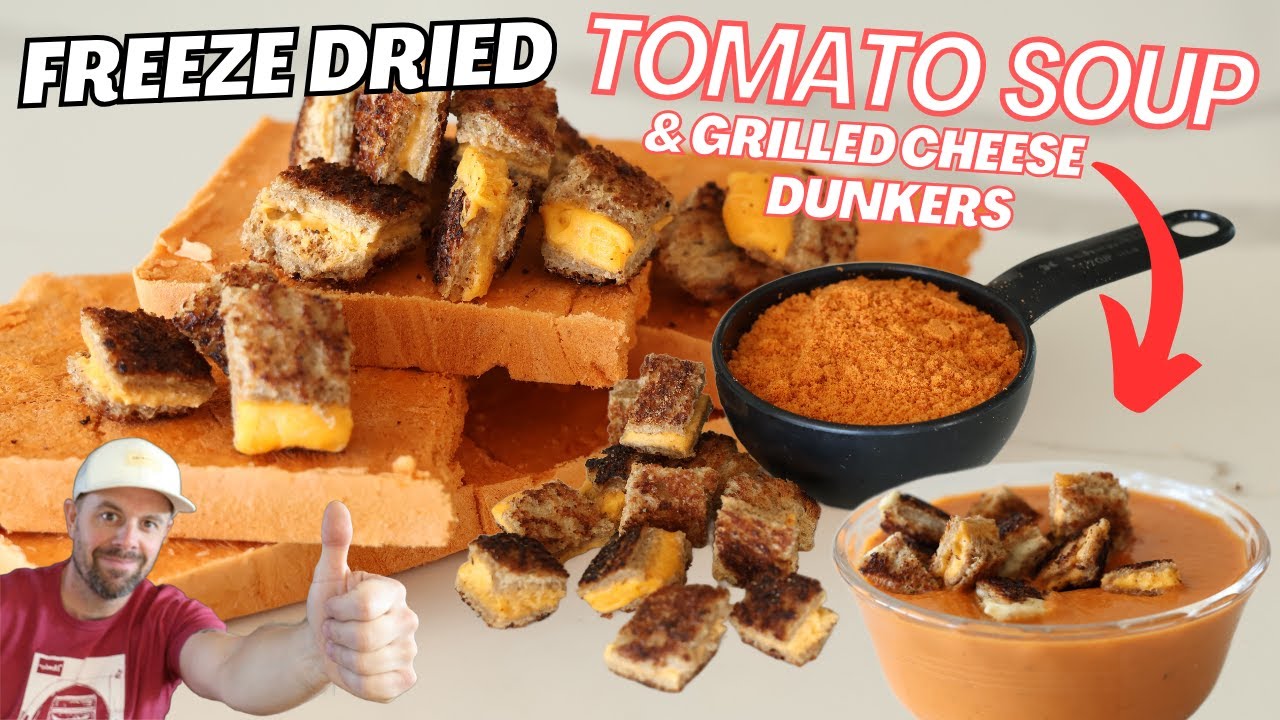 Freeze Dried Tomato Soup… with a Grilled Cheese Twist! 🍅🧀
