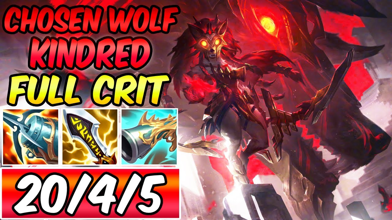 CHOSEN OF THE WOLF KINDRED FULL CRIT | Best Build & Runes for Kindred Jungle | League of Legends