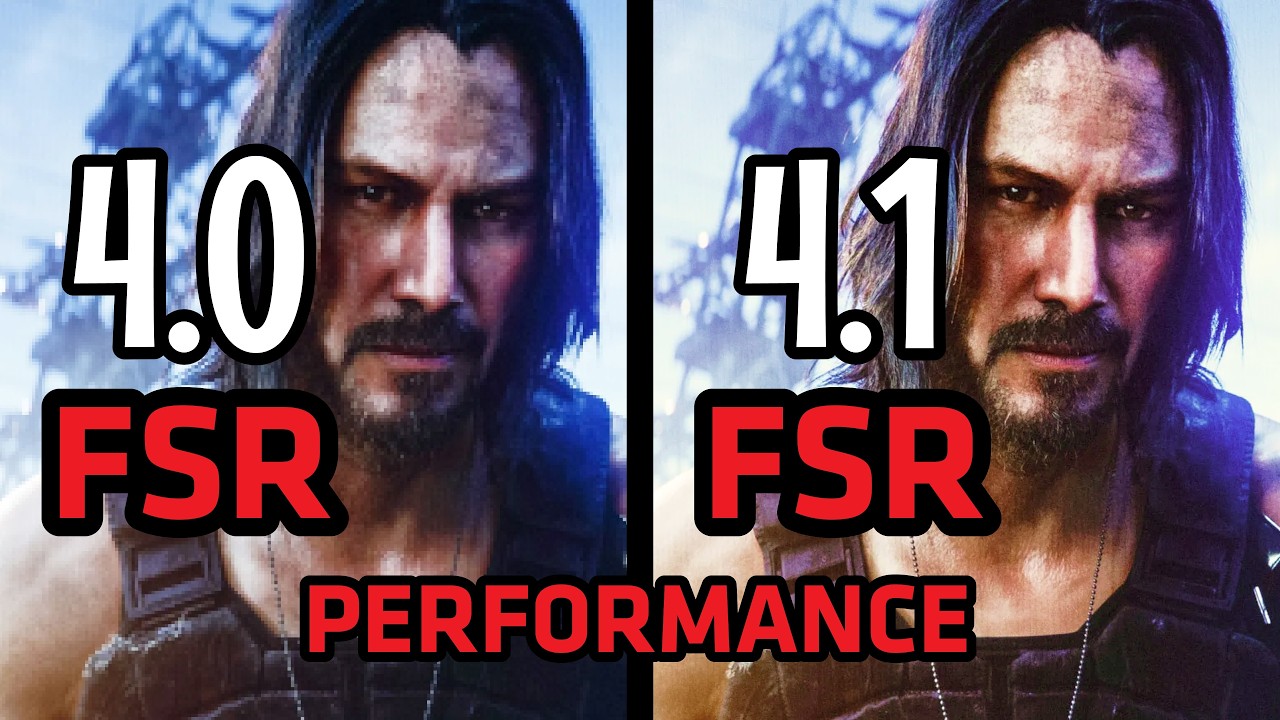 AMD FSR 4.1 vs FSR 4.0 - Cyberpunk 2077
