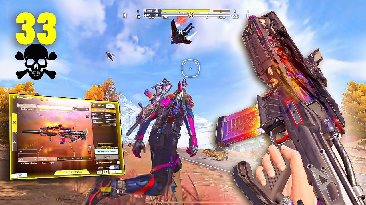 33 KILLS USING OG META M4 WITH THE BEST GUNSMITH IN COD MOBILE