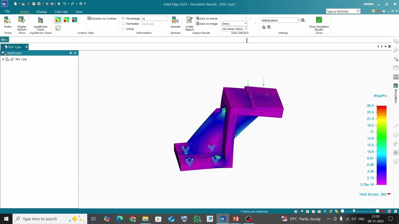 Учебное пособие по моделированию Solid Edge | Как выполнить конечноэлементный анализ в Solid Edge