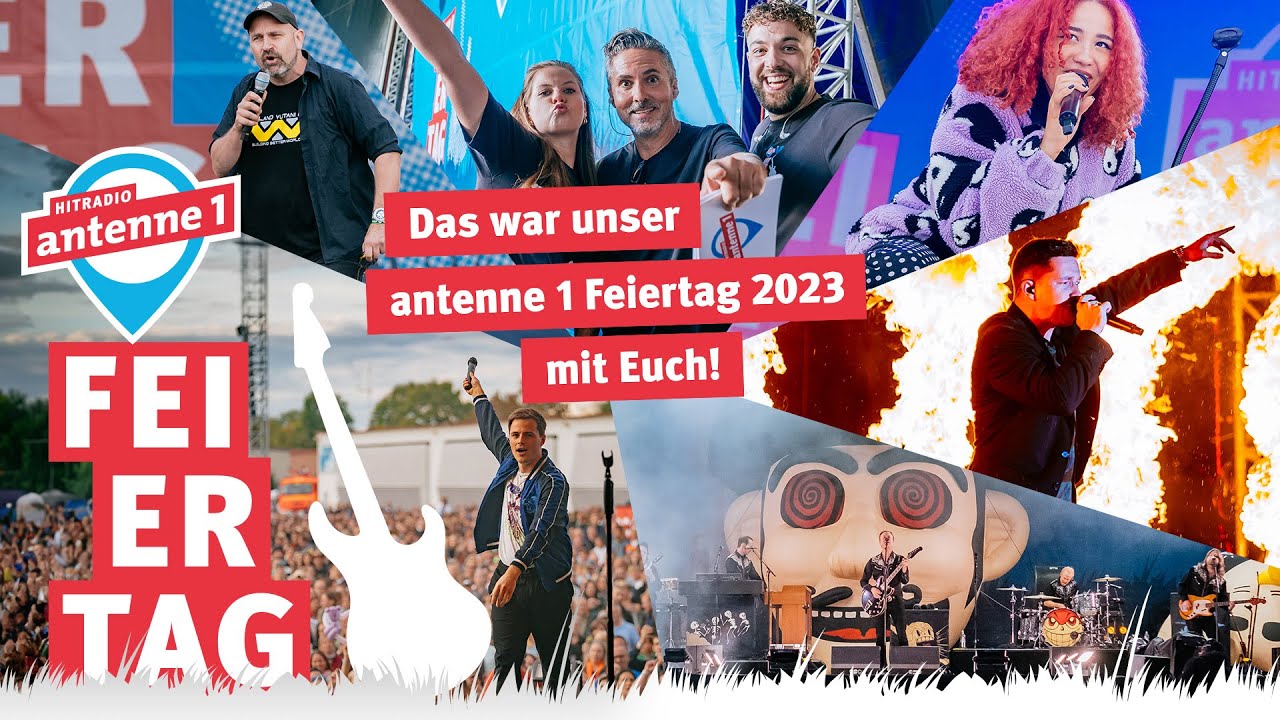 Der Hitradio antenne1 Feiertag 23: Mit Nico Santos, Mando Diao, Tom Gregory, Cloudy June und Dodokay