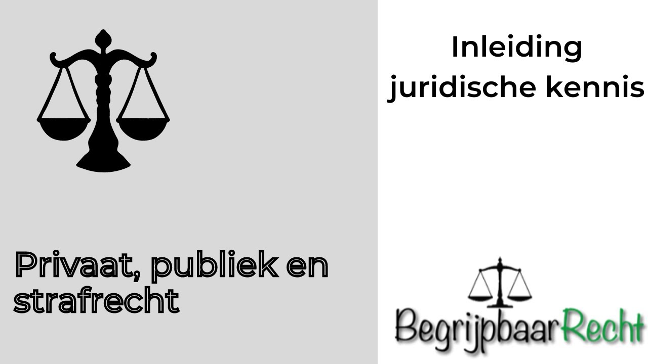 Privaat, publiek en strafrecht