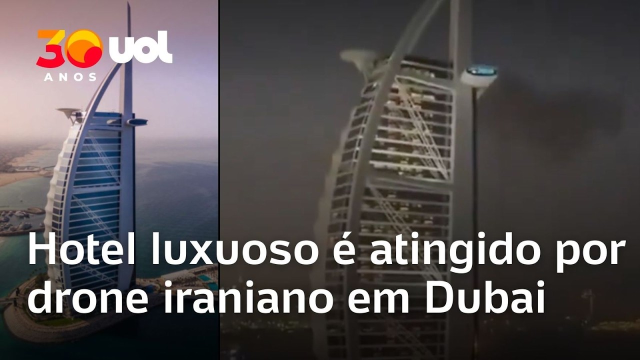 Burj Al Arab: hotel em Dubai tem inc&ecirc;ndio ap&oacute;s intercepta&ccedil;&atilde;o de drone lan&ccedil;ado pelo Ir&atilde;; veja v&iacute;deo