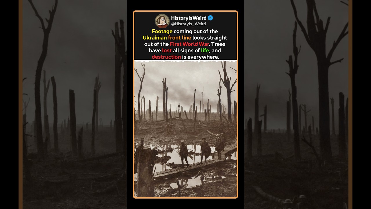 Ukrainian Front Line Looks Like World War I #Shorts