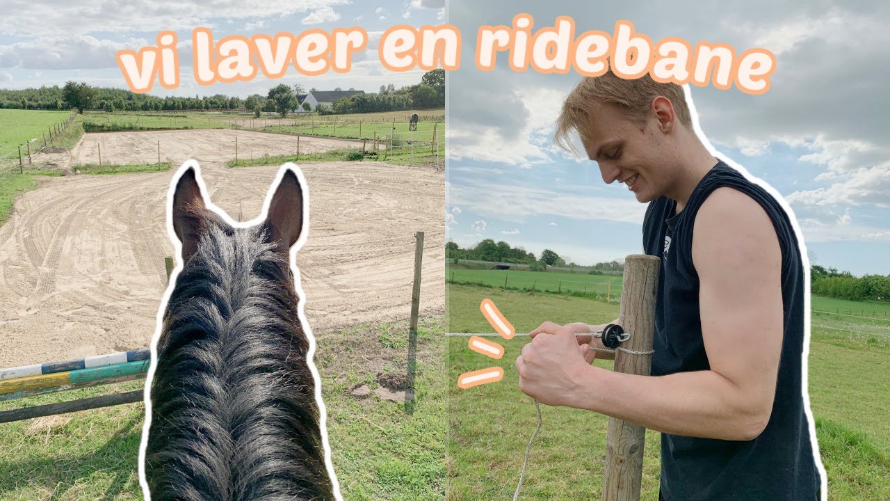 VI LAVER EN RIDEBANE *fra fold til ridebane* | Camillas Hesteverden