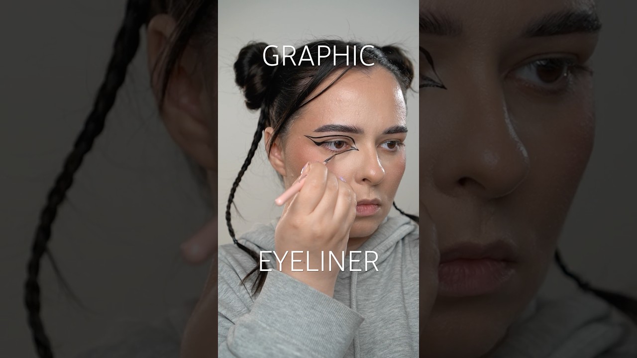 Graphic eyeliner🧚&zwj;♀️ #graphicmakeup #graphiceyeliner #editorialmakeup #editorial #makeup