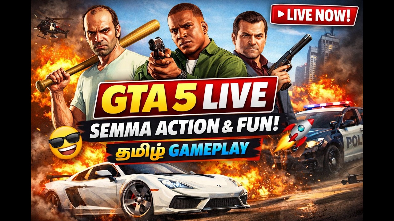 Playing GTA 5 LIVE for the First Time 😱 Epic Gameplay
