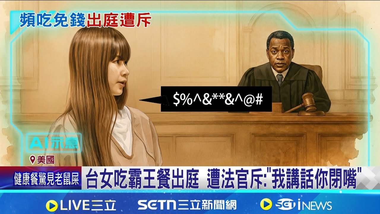 台女吃霸王餐出庭 遭法官斥: