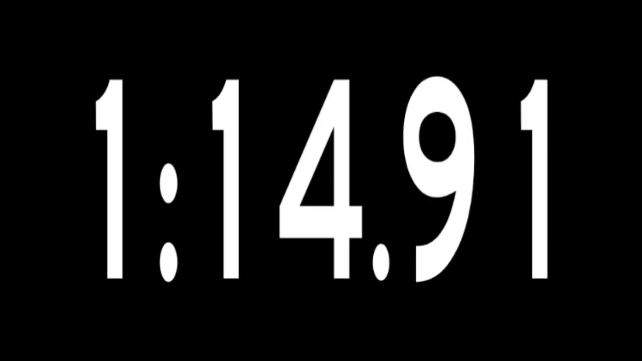 2 minute timer with milliseconds