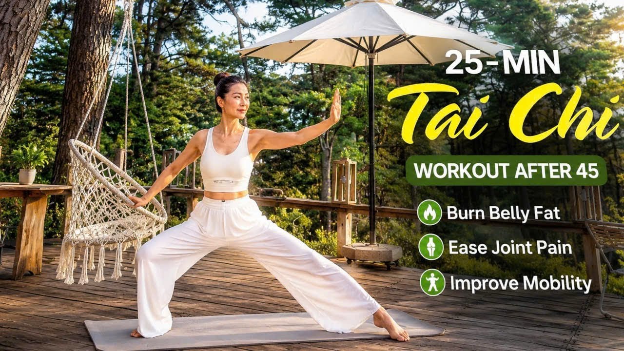 25-Min Tai Chi Workout After 45 | Burn Belly Fat, Ease Joint Pain & Improve Mobility
