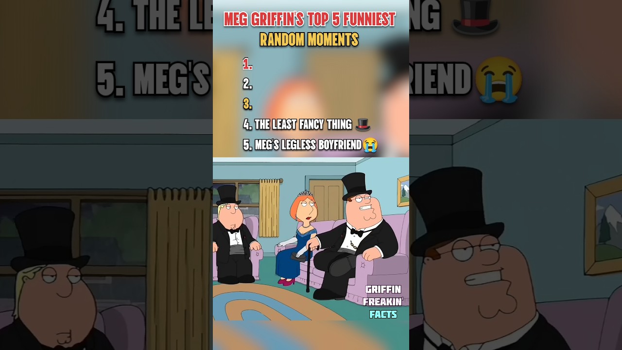 Ranking Meg's Top 5 Funniest Random Moments in Family Guy. #shorts #familyguy #petergriffin #funny