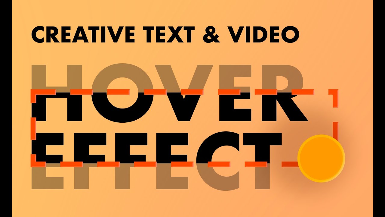 Creative Text and Video Hover Interaction | Rebuild | Editor X