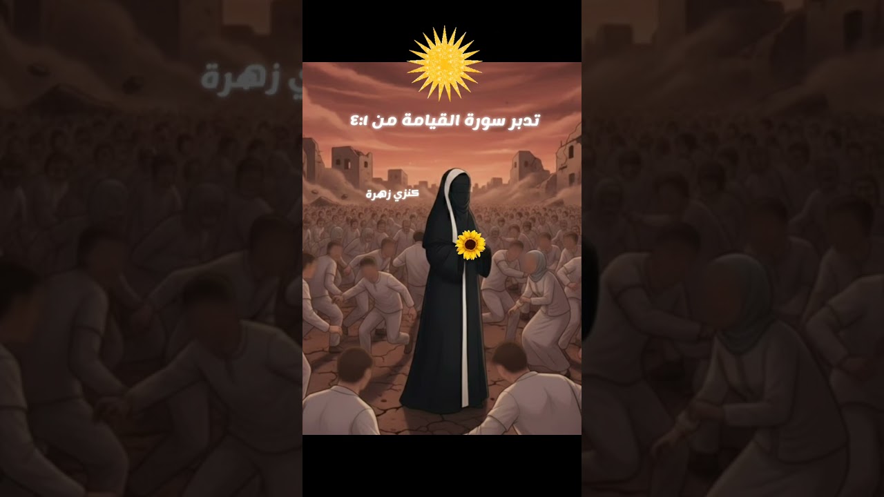 يوم القيامة- تدبر سورة القيامة من الآية ١ : ٤ اليوم الأول 
