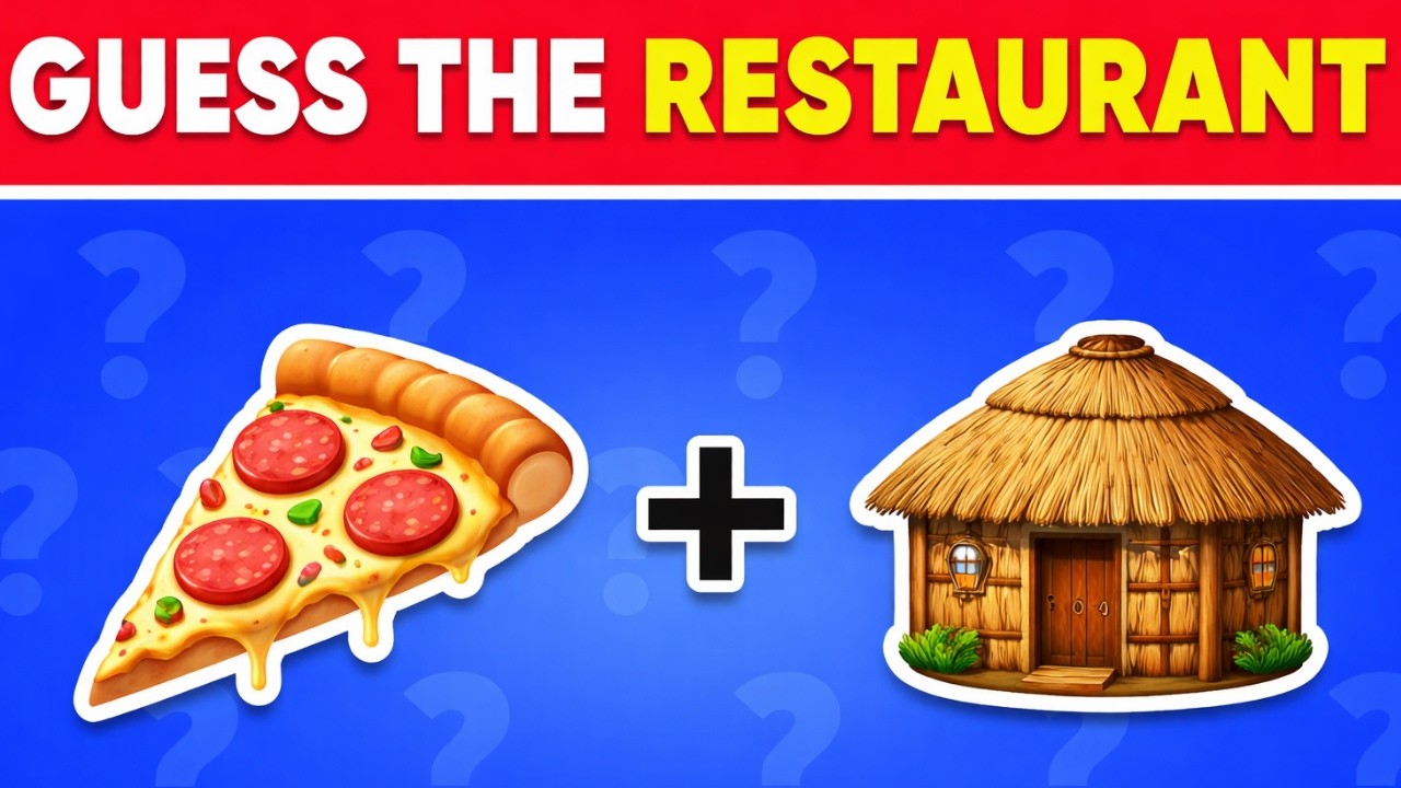 Guess The FAST FOOD RESTAURANT By Emoji Quiz 🍕Emoji Quiz 2026 | Quiz TINO