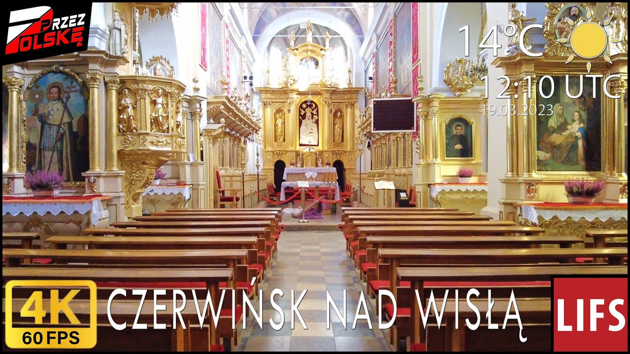 4k POLAND🚶🏽‍♂️#WALK ~ CZERWIŃSK NAD WISŁĄ ⛪️ ~ 60fps #PrzezPolskę