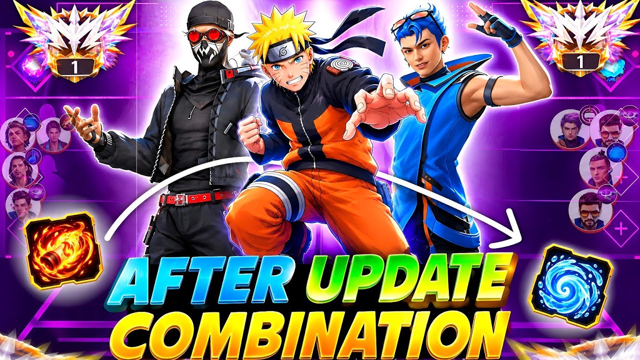 (AFTER OB-55 UPDATE)🤯 Unfair Character Combination  | Best Character Combination For Rank Push