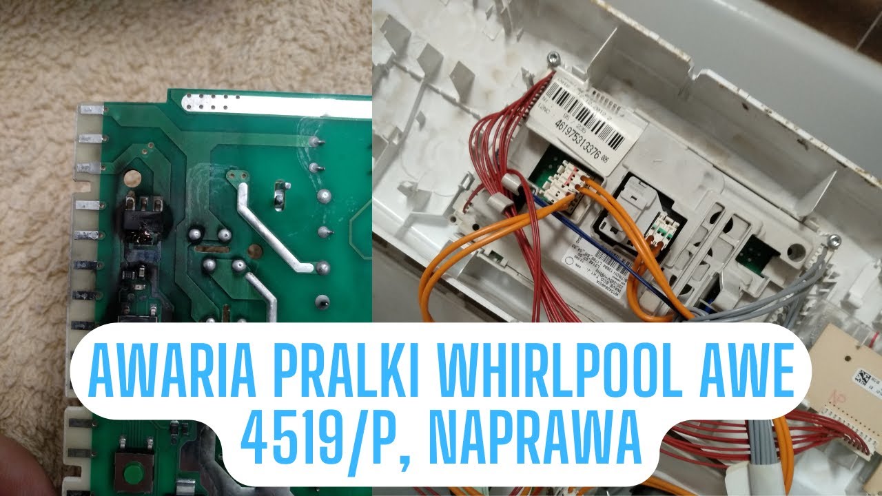 Pralka Whirlpool AWE 4519/P, Awaria, Usterka, Problem, Naprawa, AGD