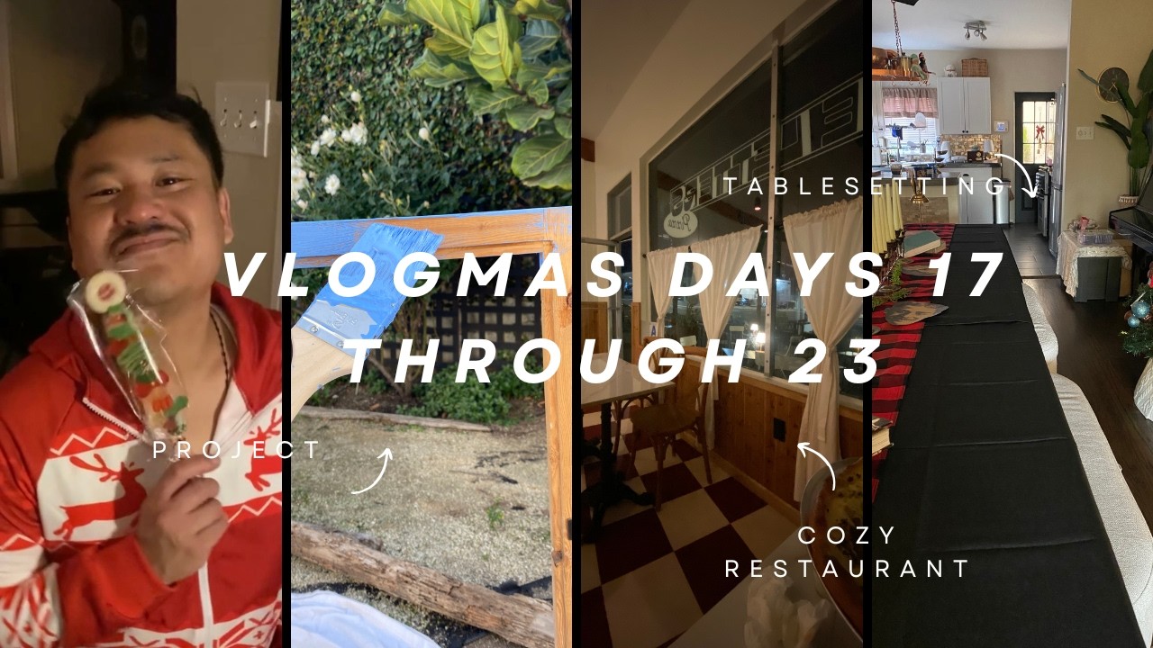 Vlogmas Days 17–23 | Ornament Exchange, Cozy Dinners & DIY Project