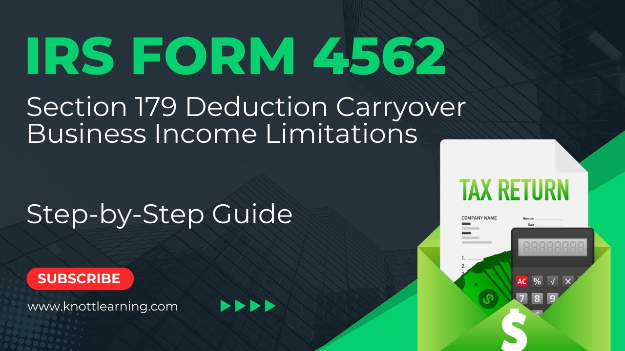 Форма IRS 4562 (Амортизация) Запрещенные расходы по разделу 179 с переносом | Пошаговое руководство