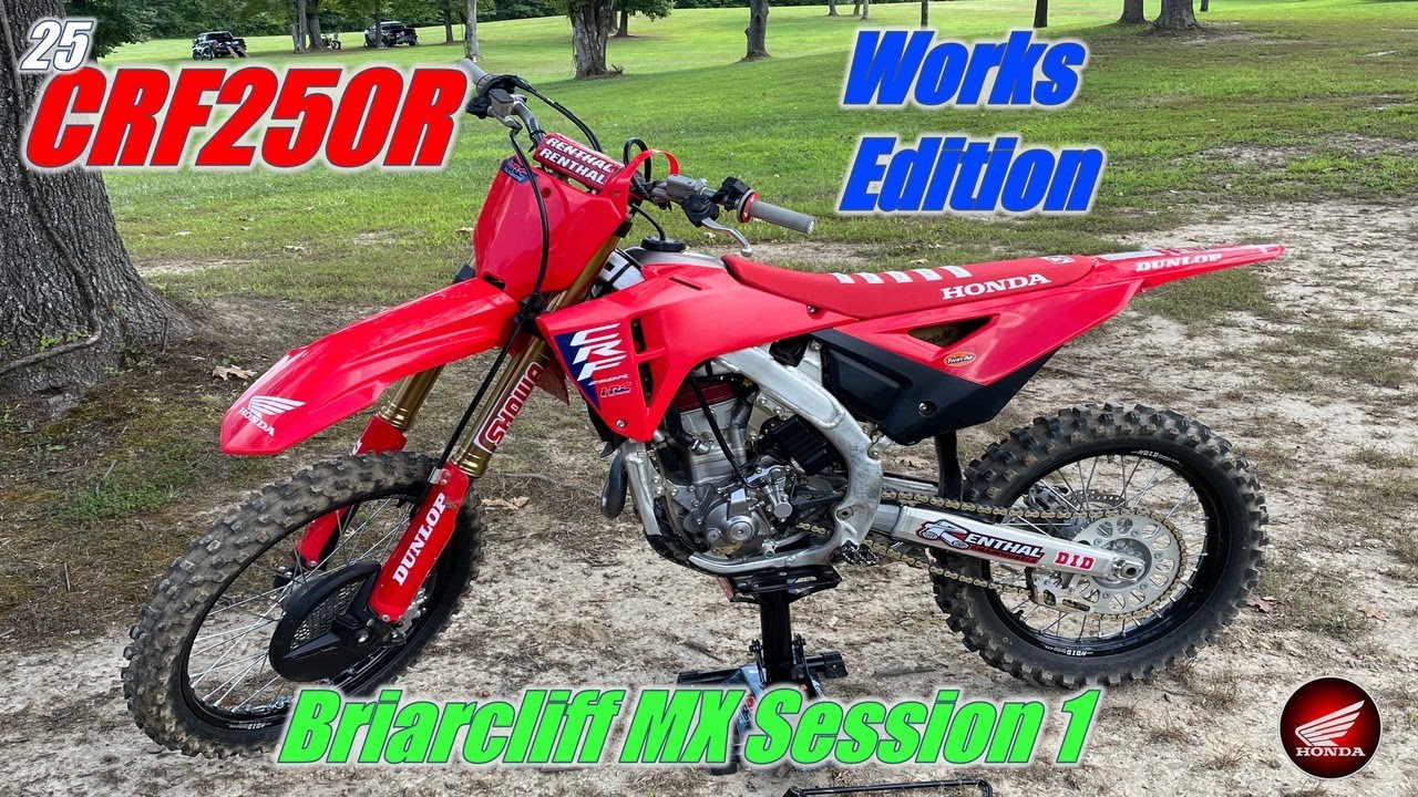 2025 Honda CRF250R Works Edition Session 1 at Briarclif MX