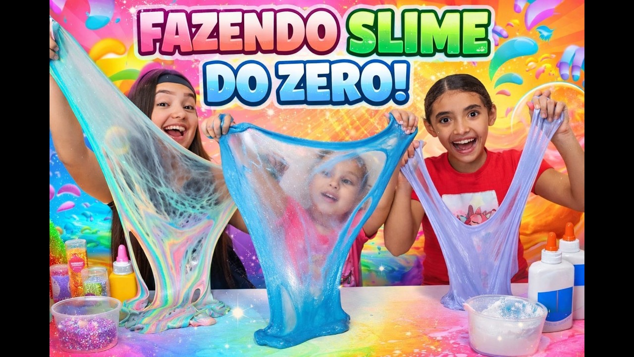 FAZENDO SLIME COM ELAS!💖