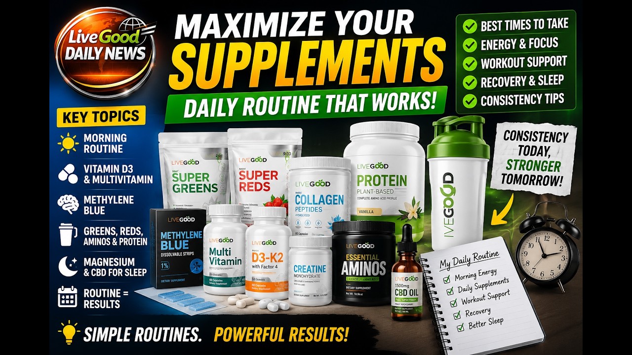 LiveGood Daily Supplement Guide 🚀 Lisa Goodkin & Dr Ryan Reveal Their Routine