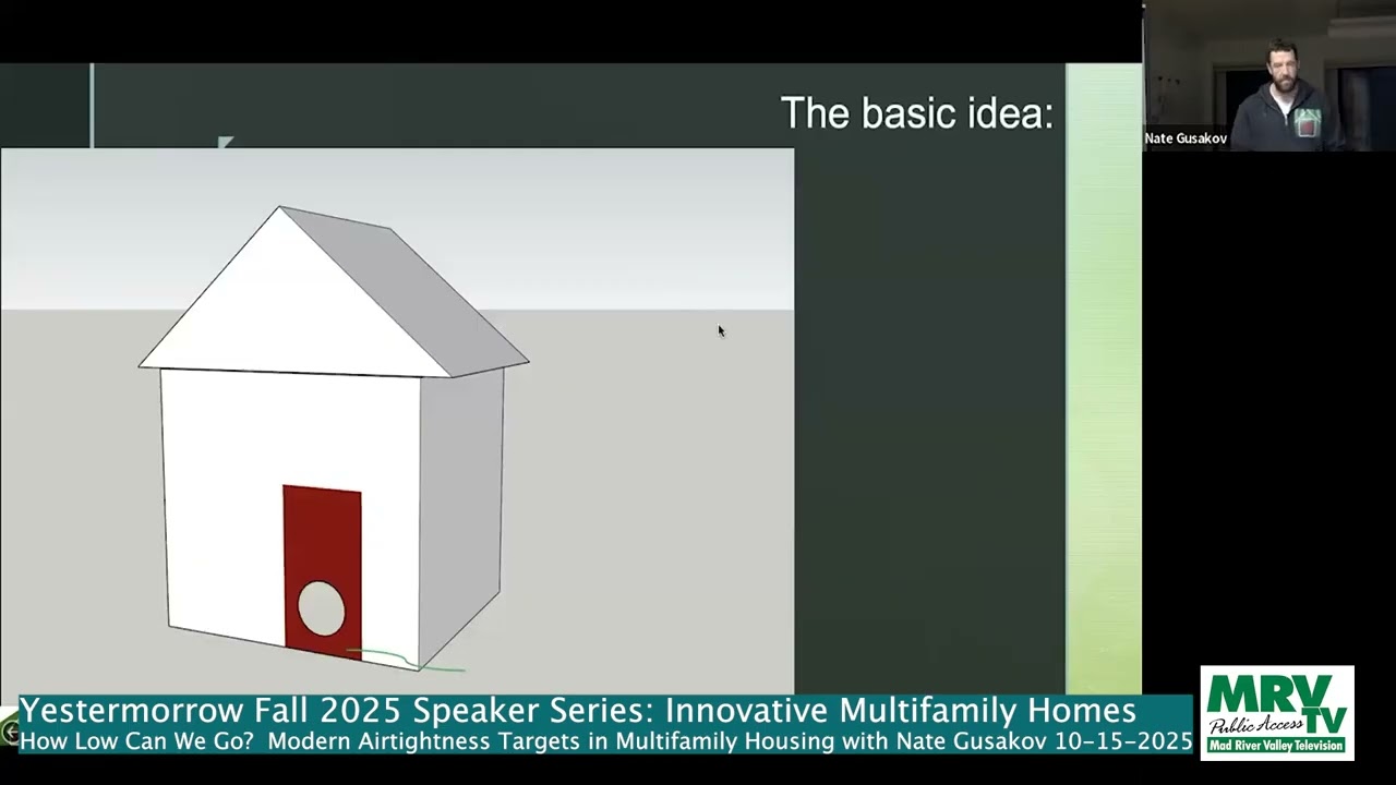 Yestermorrow Fall '25 Speaker Series - "How Low Can We Go?" With Nate Gusakov - 10-15-25