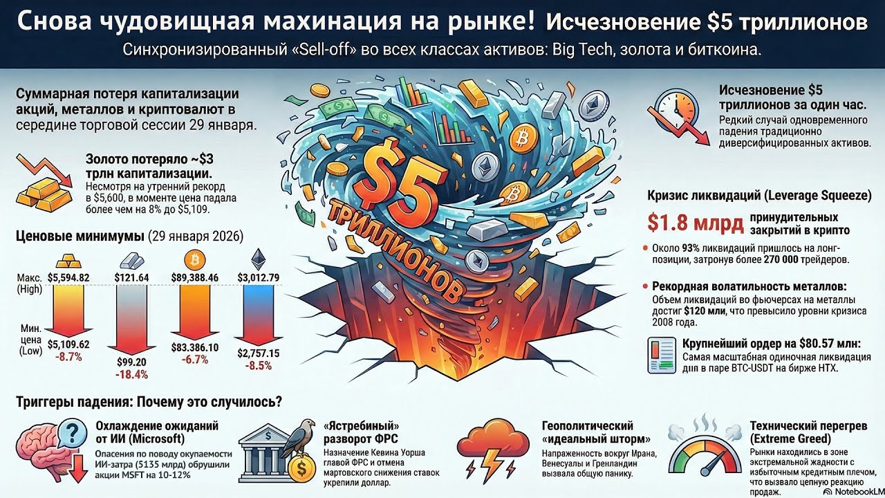 Черный четверг 2026 года! Невиданная и наглая манипуляция рынком!