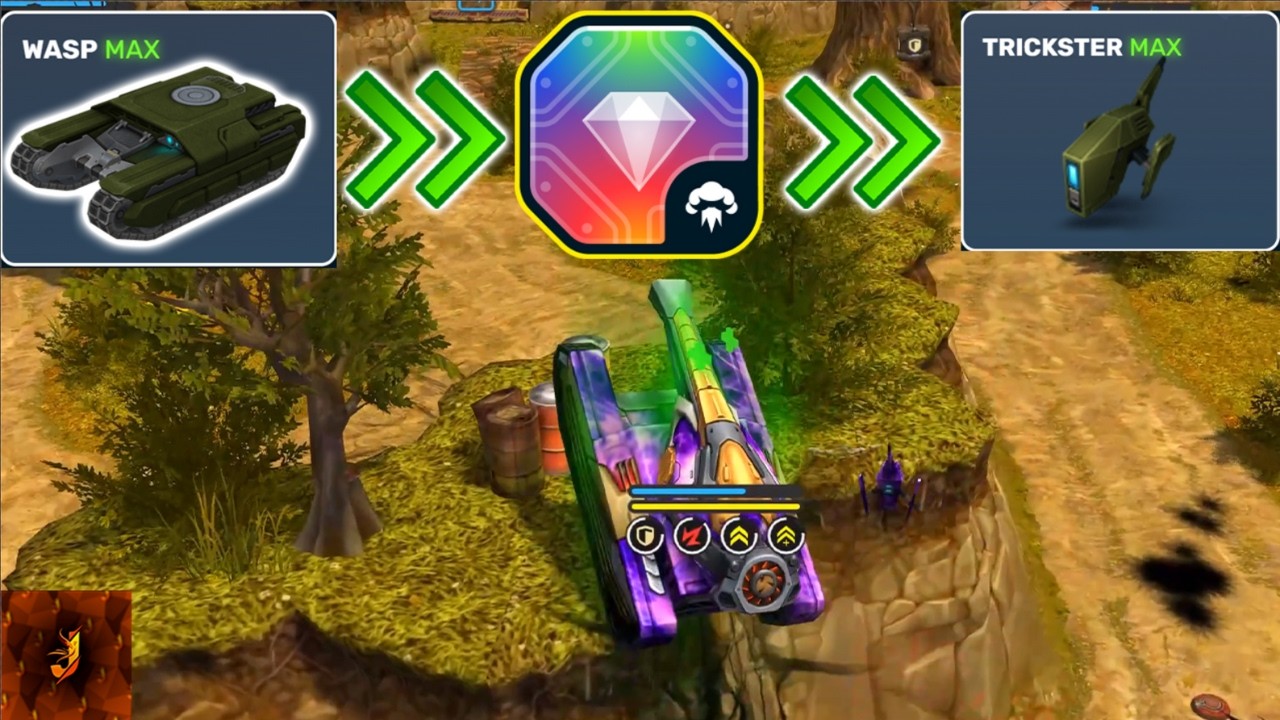 Tanki Online - Wasp + Trickster Drone is BEAST MODE ON! #3