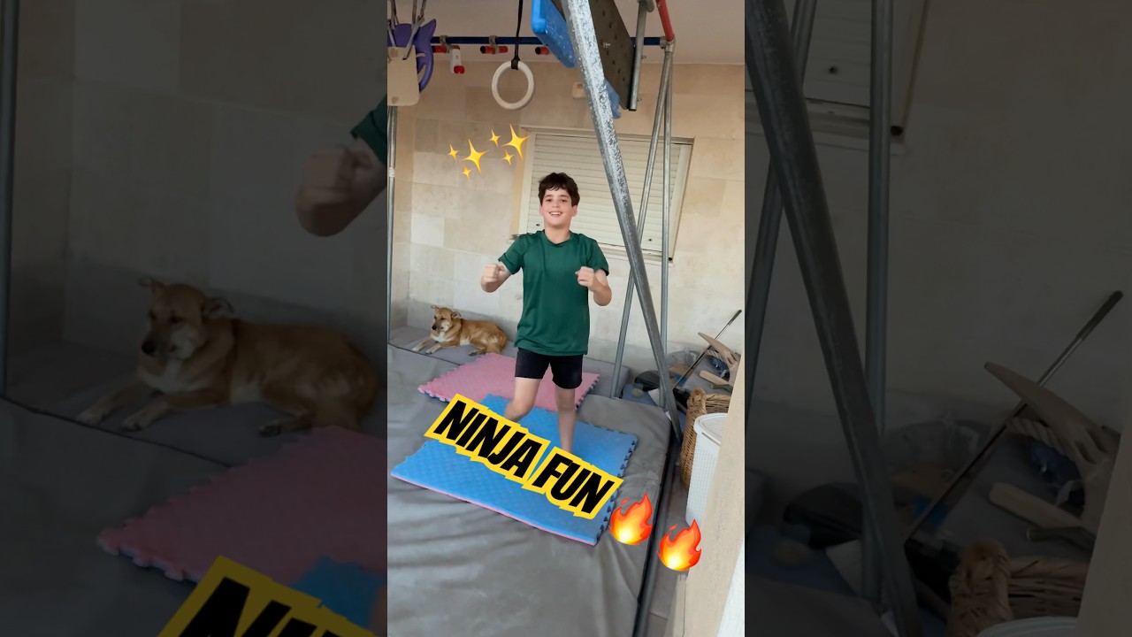 Веселье ниндзя 🔥✨ на нашем устройстве Ninja Warrior Cube #шорты #ninjawarrior