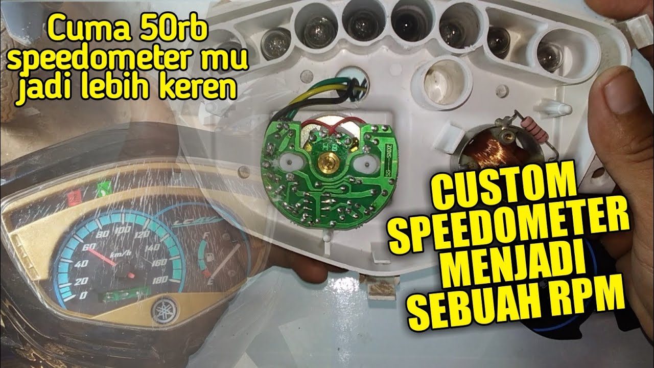 CARA MERUBAH SPEEDOMETER JUPITER MX MENJADI RPM METER
