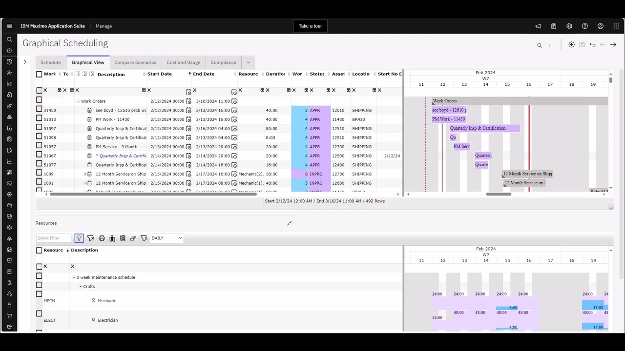 MAS Graphical Scheduler
