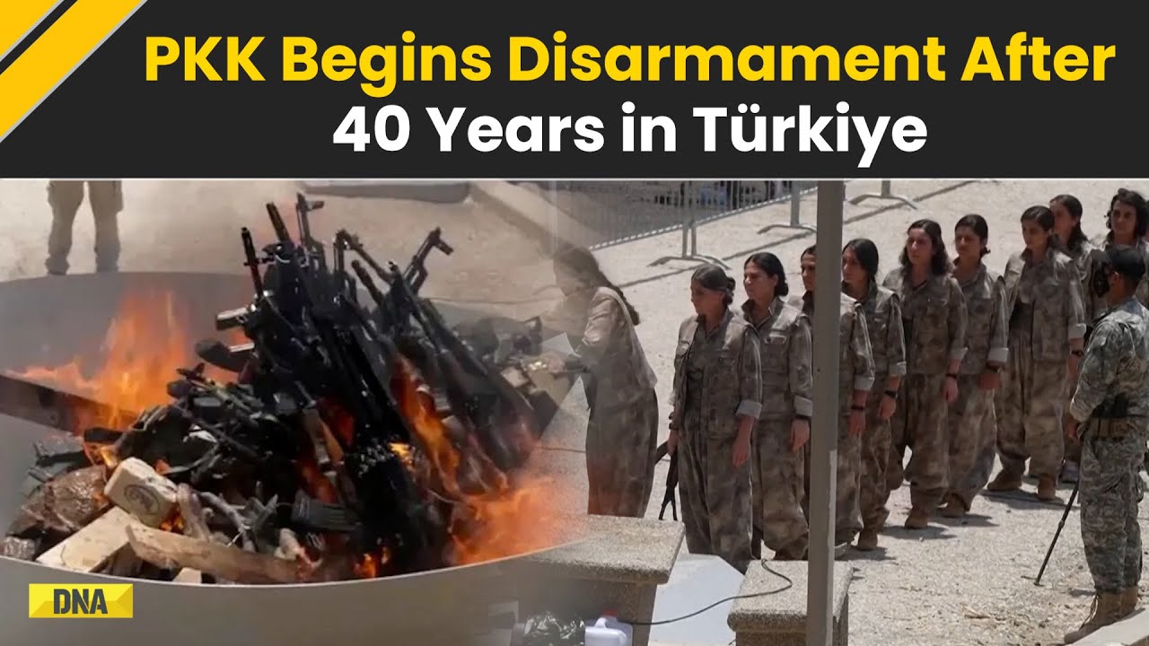 PKK Begins Disarmament After 40-Year Armed Struggle in Turkiye | Iraq