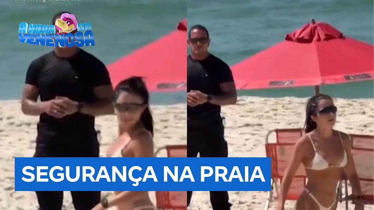 Jade Picon contrata segurança particular para tomar conta dela na praia