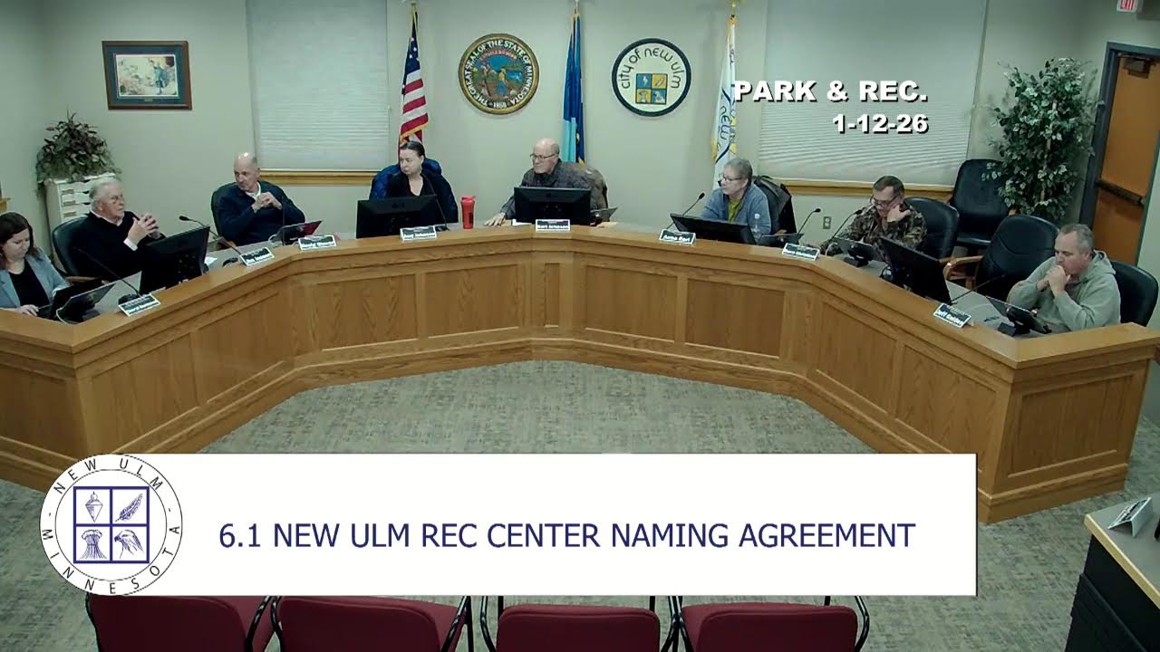 January 12, 2026 New Ulm Park & Recreation Commission
