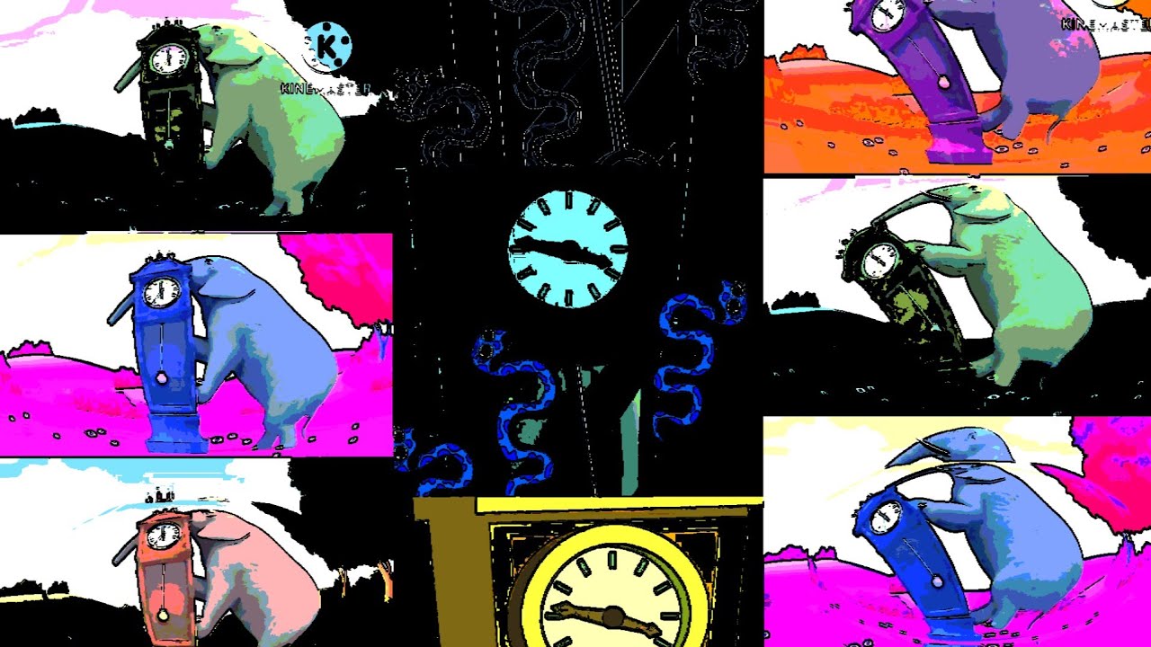 Hickory Dickory Dock|Godzella, Elephant🐘 & Lion🦁 With Thermogram Effect