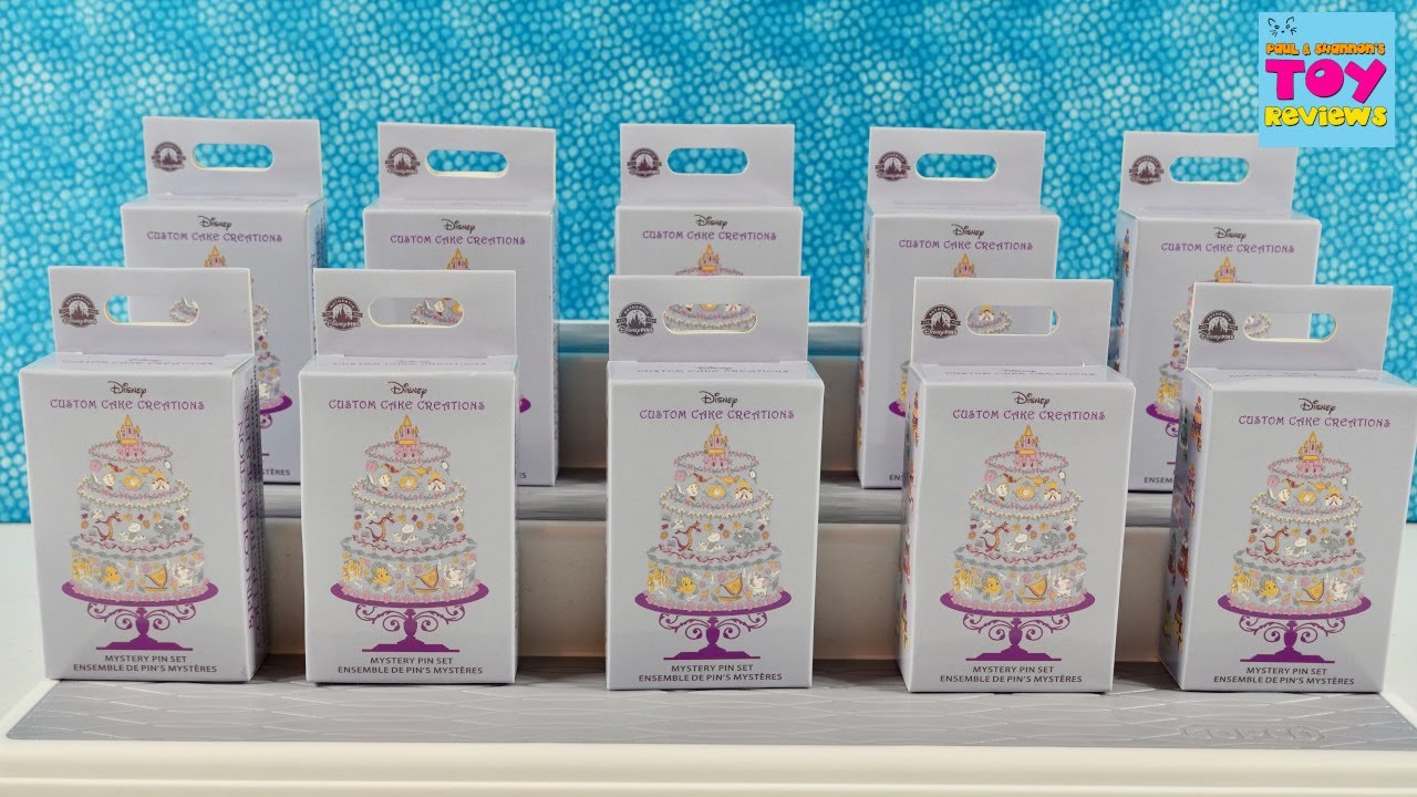 Disney Custom Cake Creations Mystery Pin Set Unboxing Opening Review | PSToyReviews