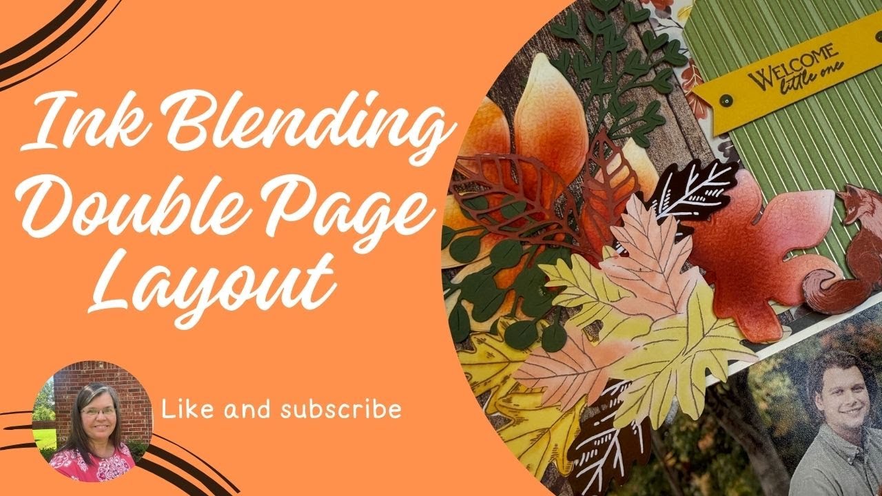 Ink blended fall leaves