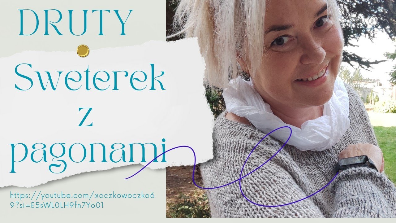 Sweterek z pagonami tutorial - 2