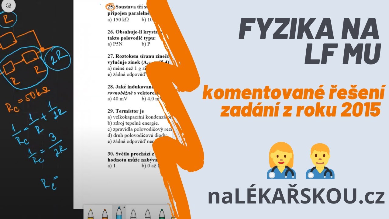 Přijímačky LF MU | fyzika řešení 2015 | naLÉKAŘSKOU.cz