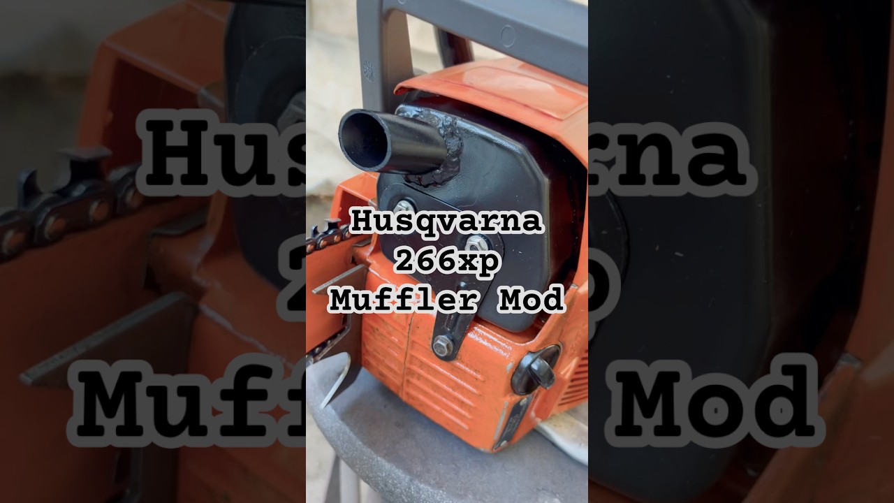 Husqvarna 266xp Muffler Mod and Cleanup
