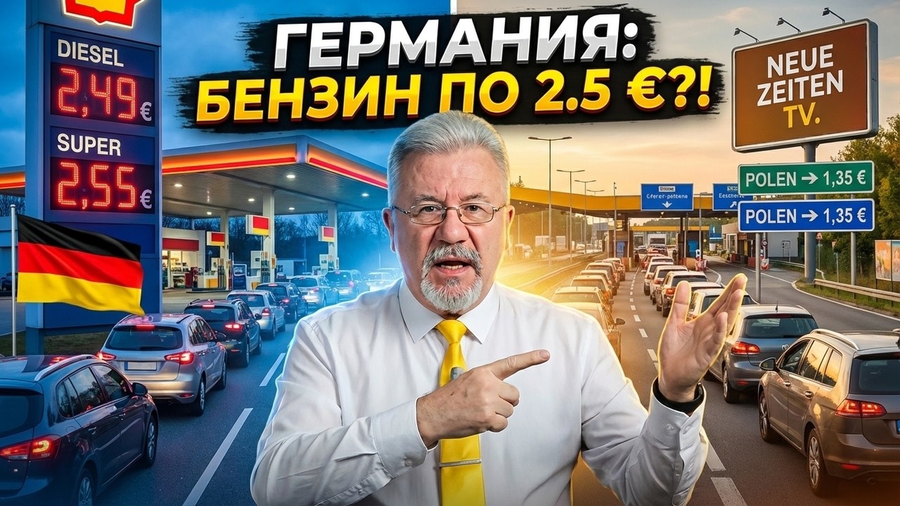 🔥Немцы штурмуют границы! Бундесвер попал под обстрел! Бензин по 2.5 евро!