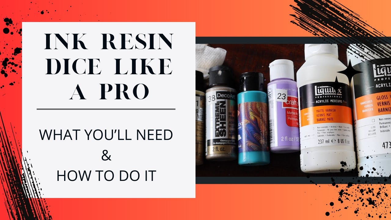 How to Ink Resin Dice Like A Pro